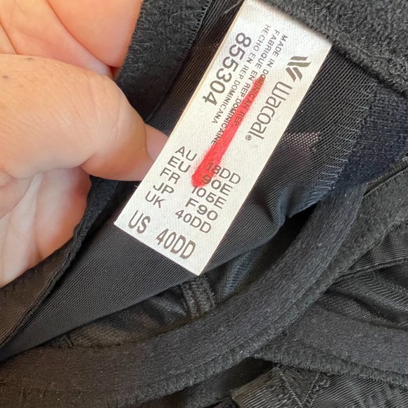 WACOAL Evocative Edge Underwire Black Full Coverage Bra - NEW Multiple Sizes - Picture 11 of 12